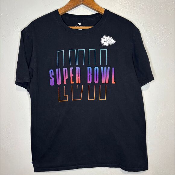 Fanatics Other - Fanatics‎ Men's Black Kansas City Chiefs Shirt Large Football Super Bowl LVII KC